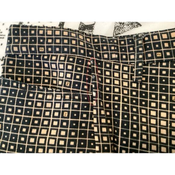 Fendi jeans trausers succa print women size 30 brown - Picture 8 of 8